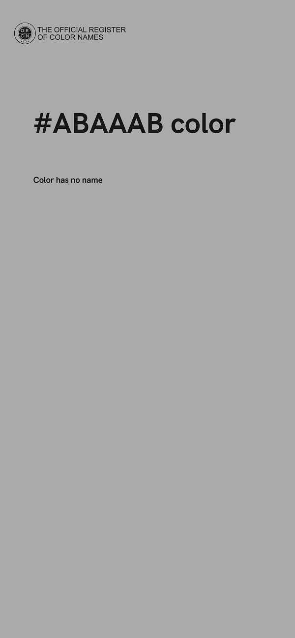 #ABAAAB color image
