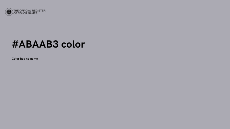 #ABAAB3 color image