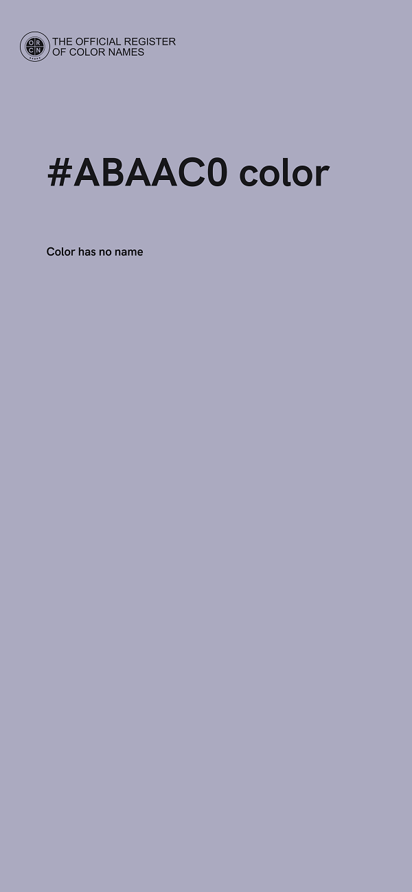 #ABAAC0 color image