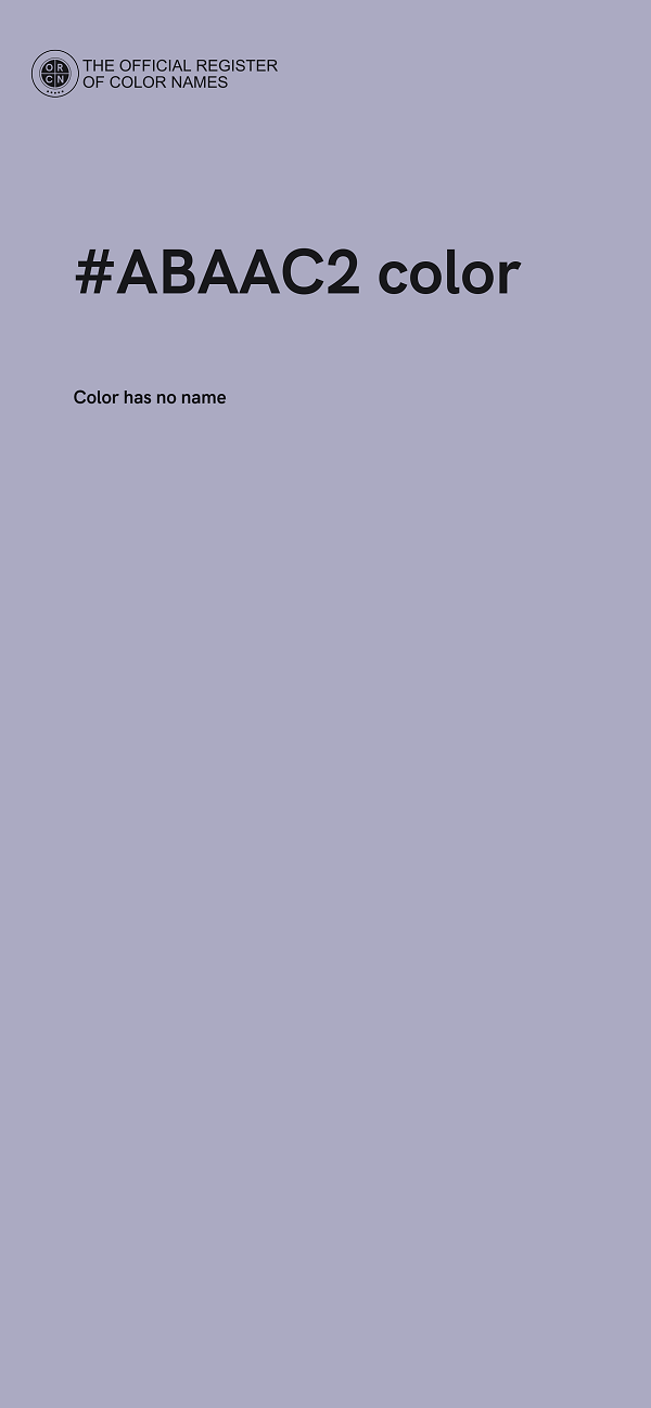#ABAAC2 color image