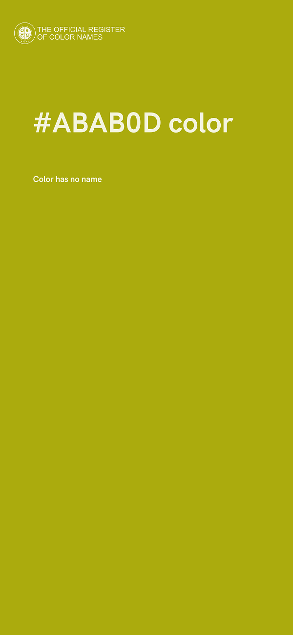 #ABAB0D color image