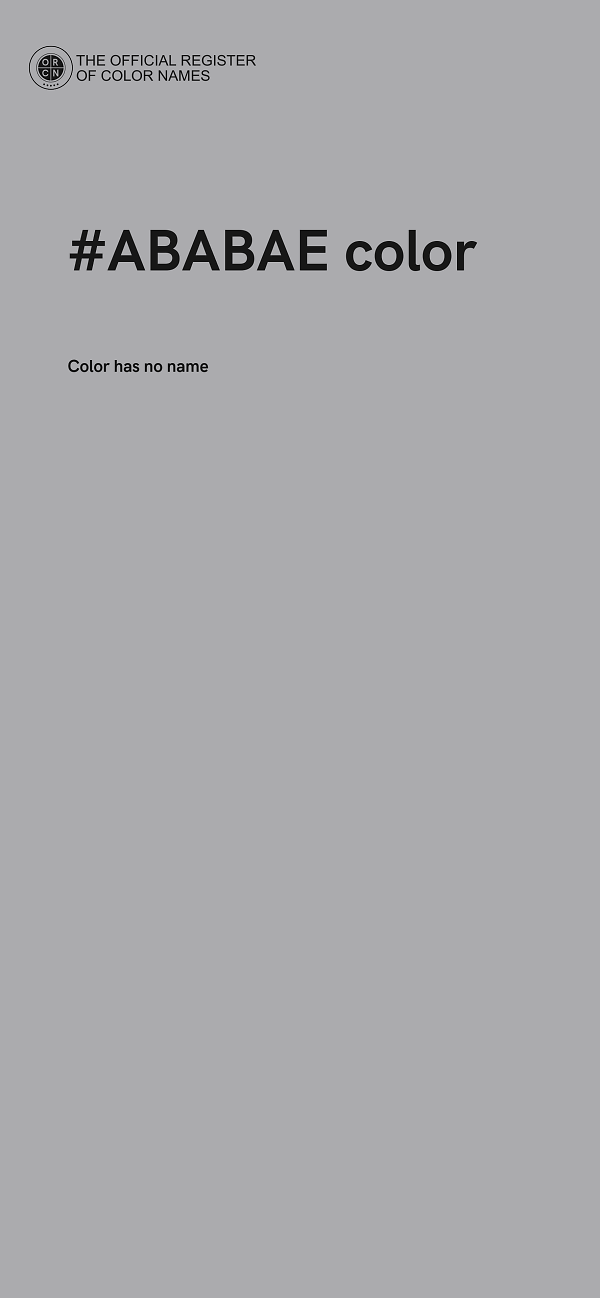 #ABABAE color image