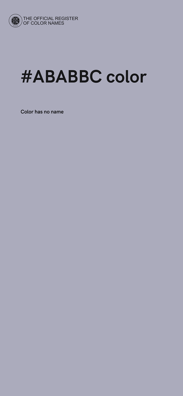 #ABABBC color image