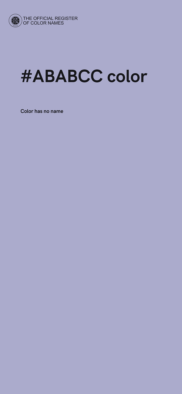 #ABABCC color image