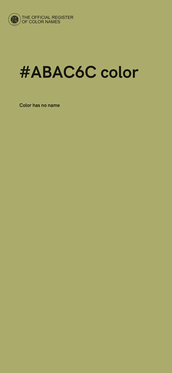 #ABAC6C color image