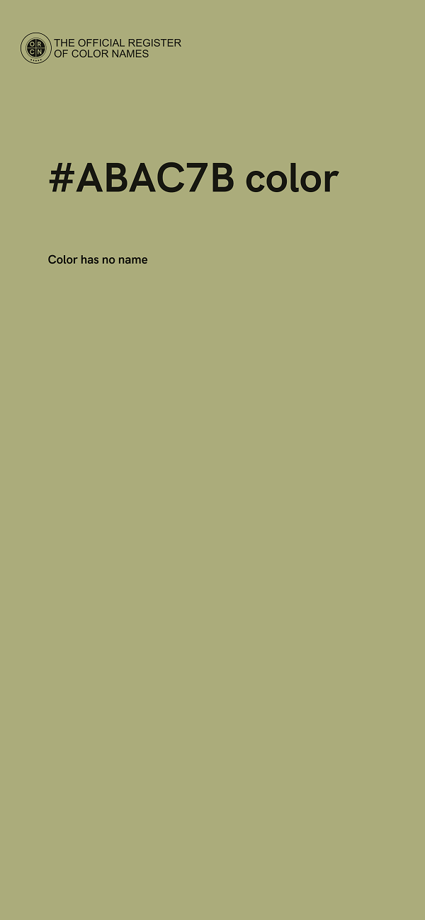 #ABAC7B color image