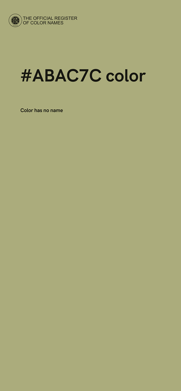 #ABAC7C color image