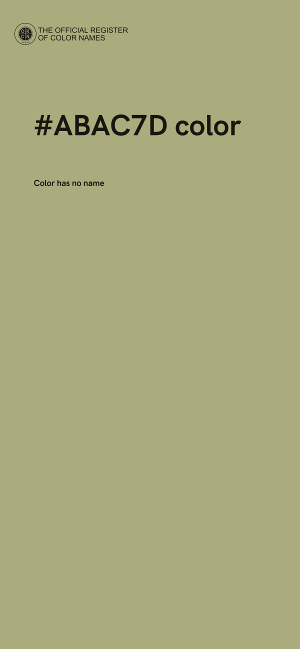 #ABAC7D color image