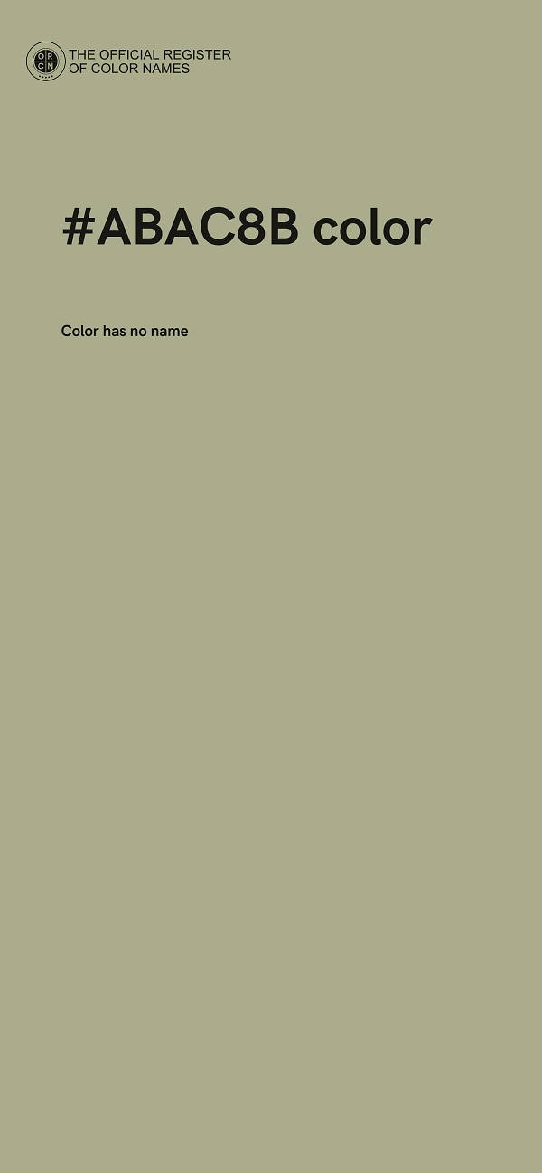 #ABAC8B color image