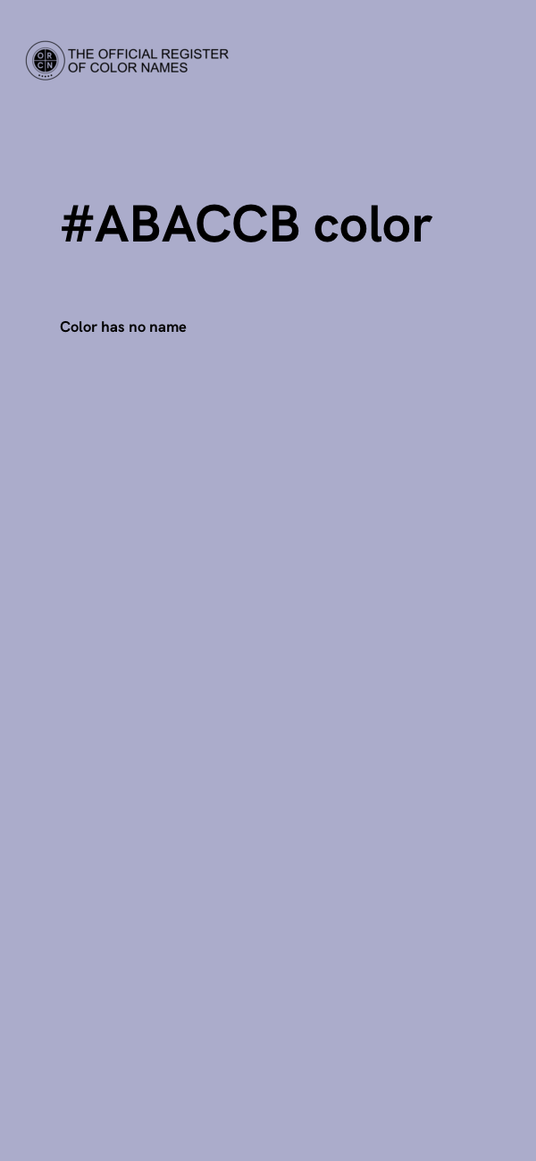 #ABACCB color image