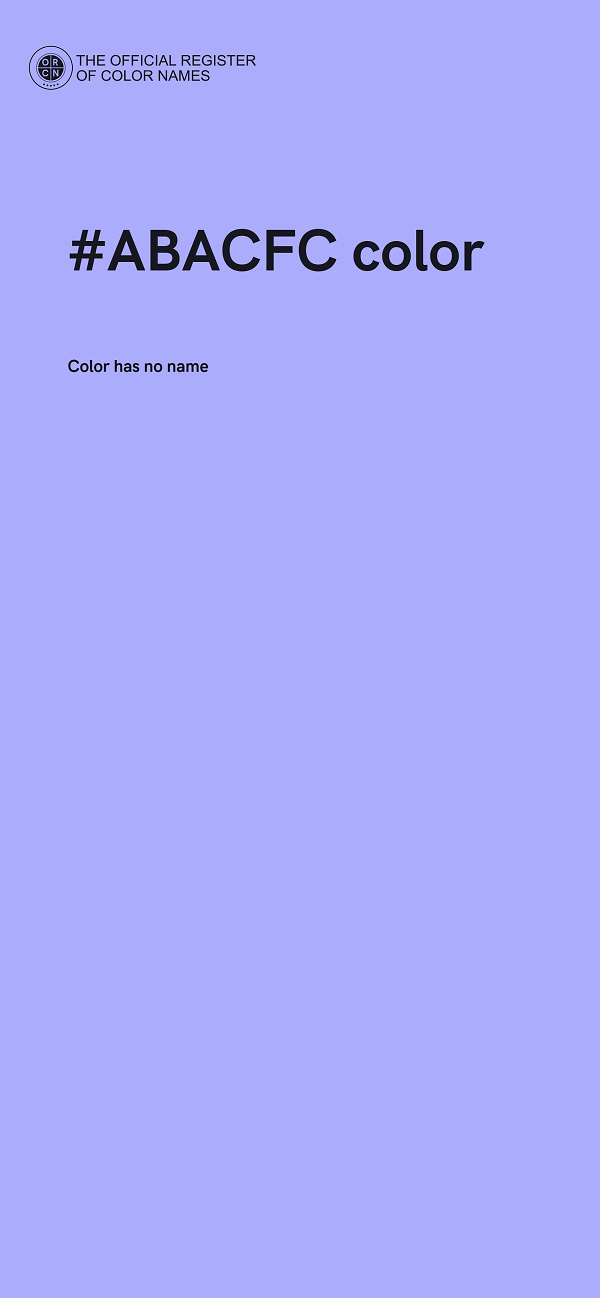 #ABACFC color image