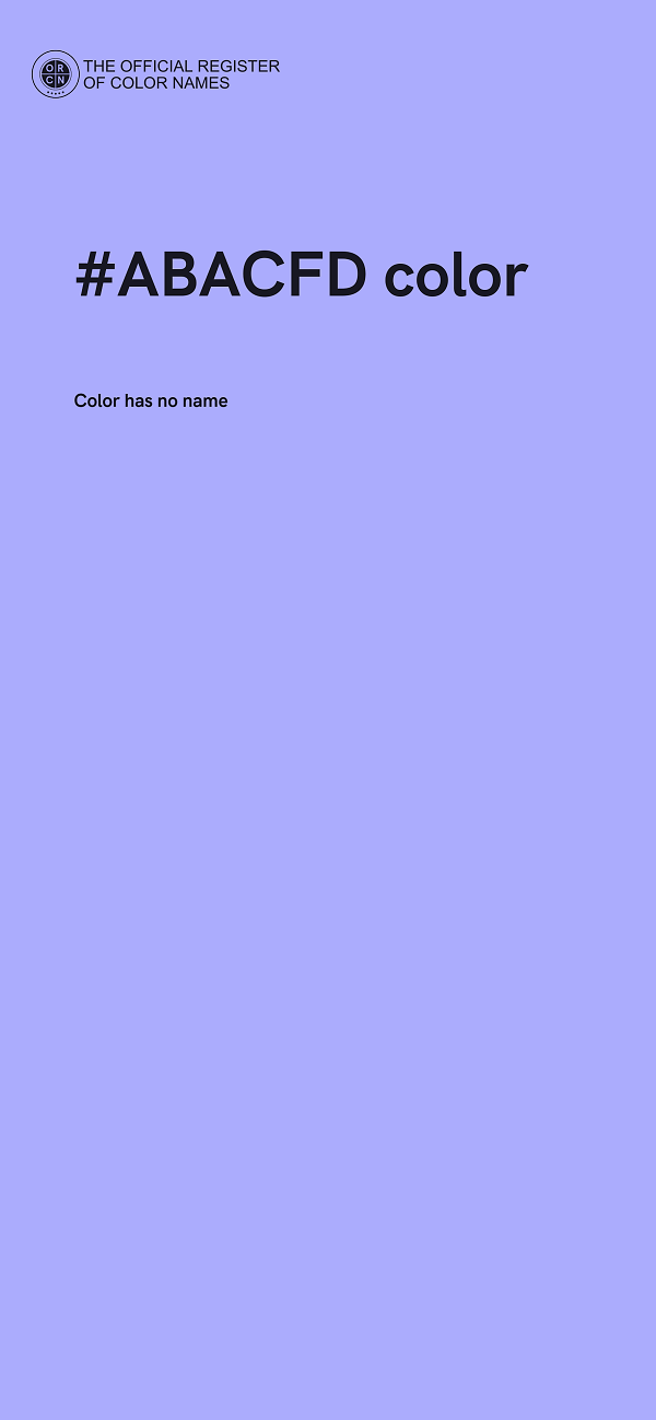 #ABACFD color image