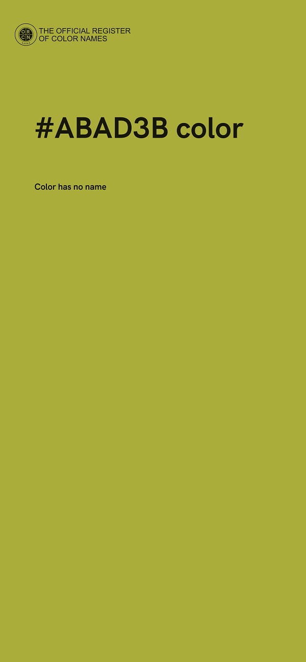 #ABAD3B color image