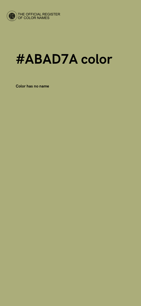 #ABAD7A color image
