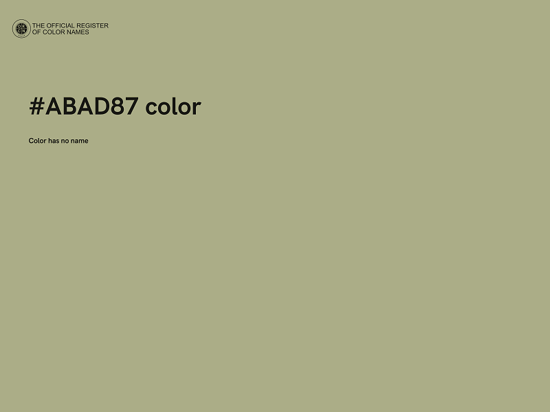 #ABAD87 color image