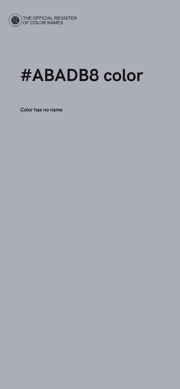 #ABADB8 color image