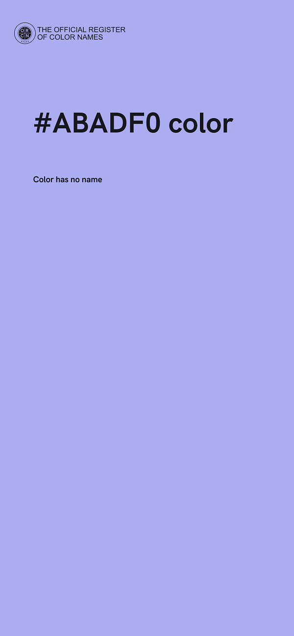 #ABADF0 color image