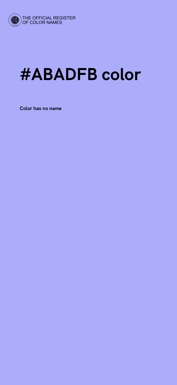#ABADFB color image