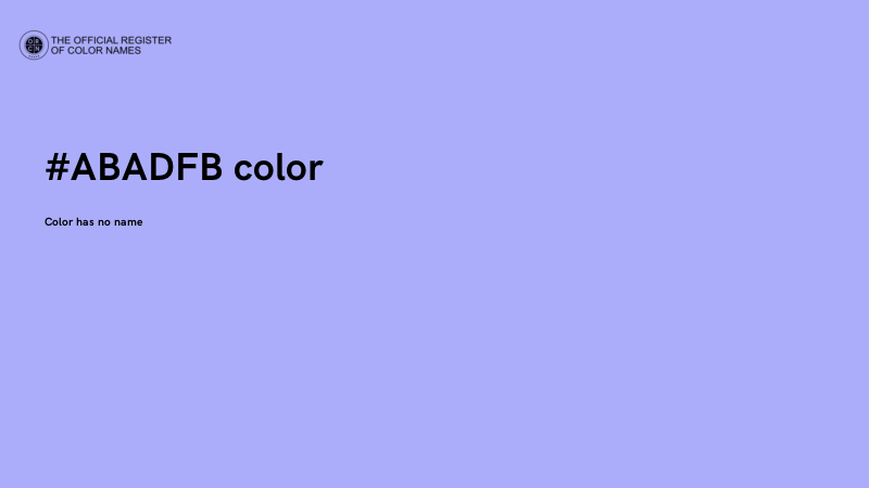 #ABADFB color image