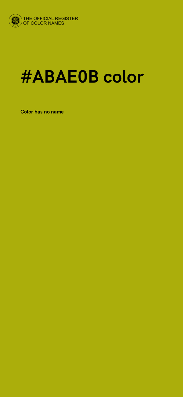 #ABAE0B color image