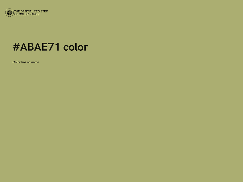 #ABAE71 color image