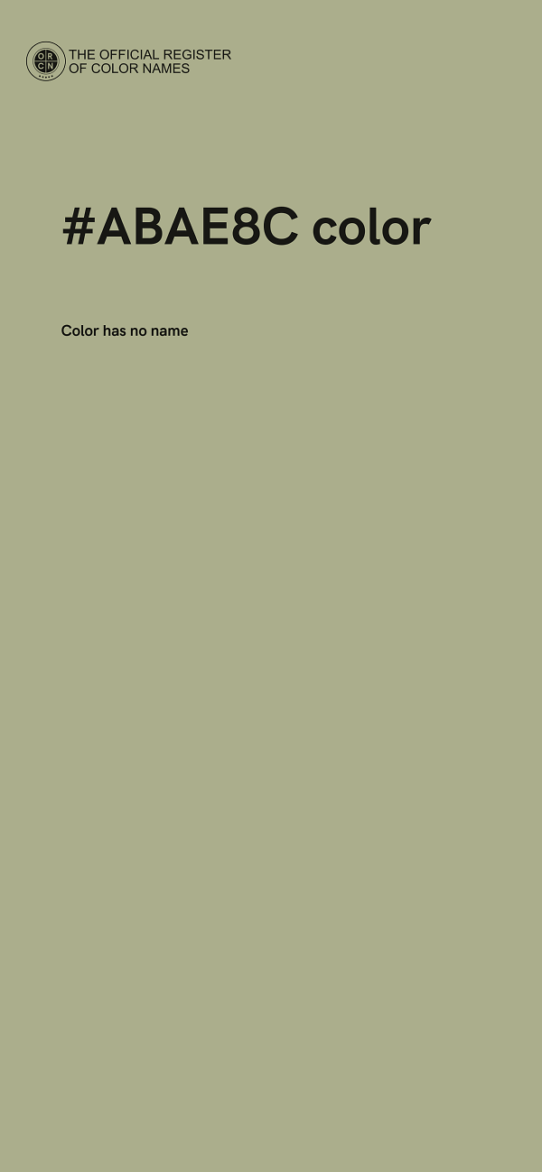 #ABAE8C color image