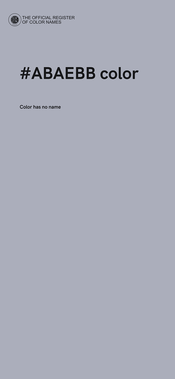 #ABAEBB color image