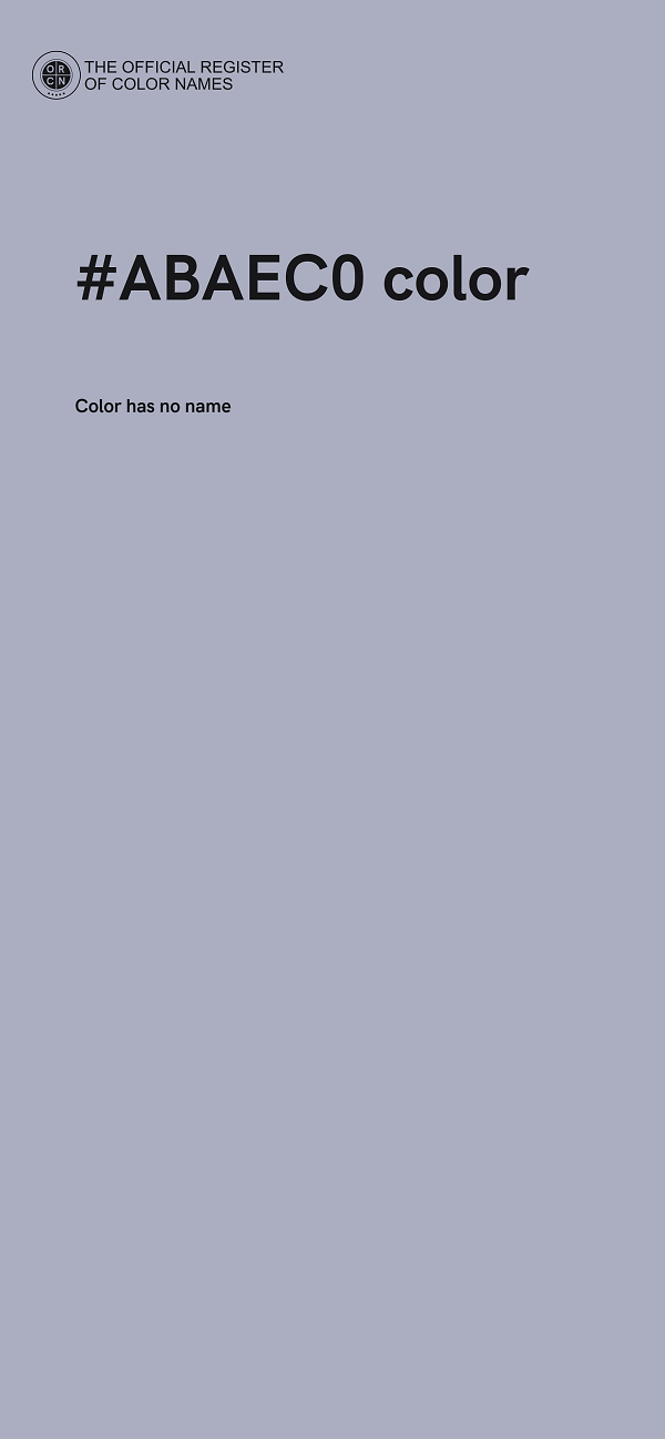 #ABAEC0 color image