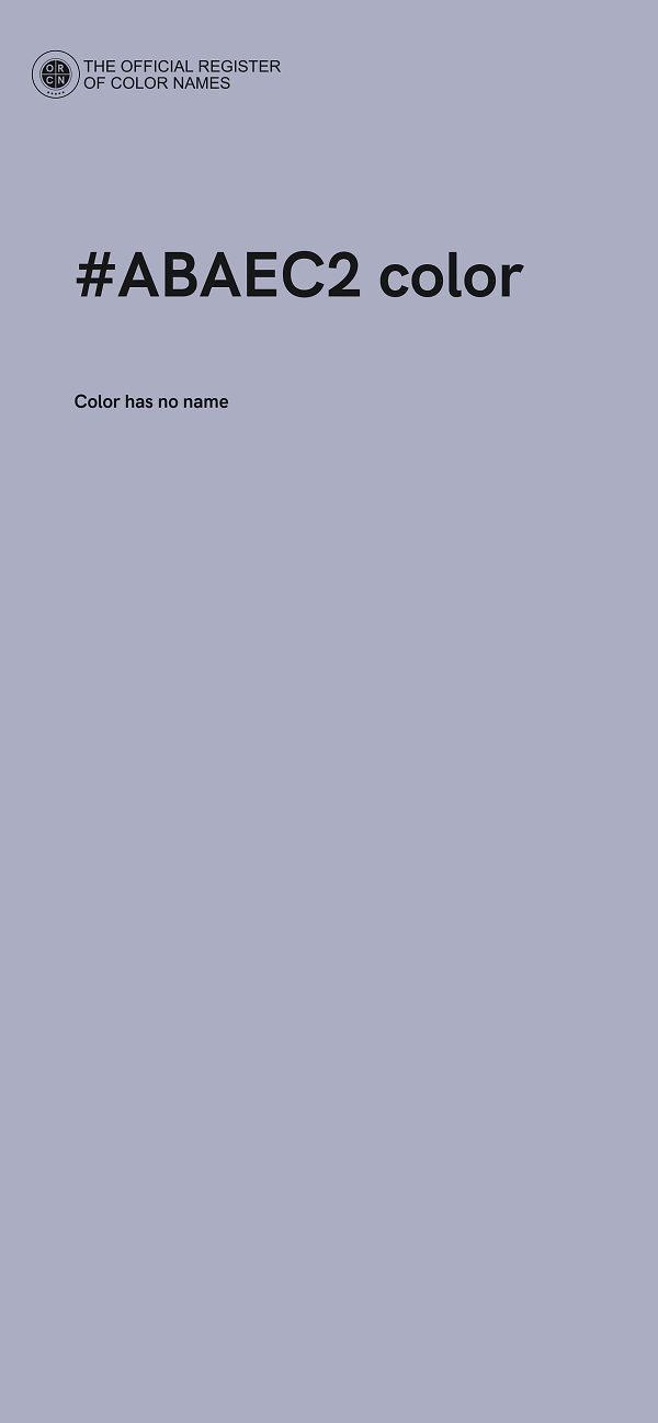 #ABAEC2 color image