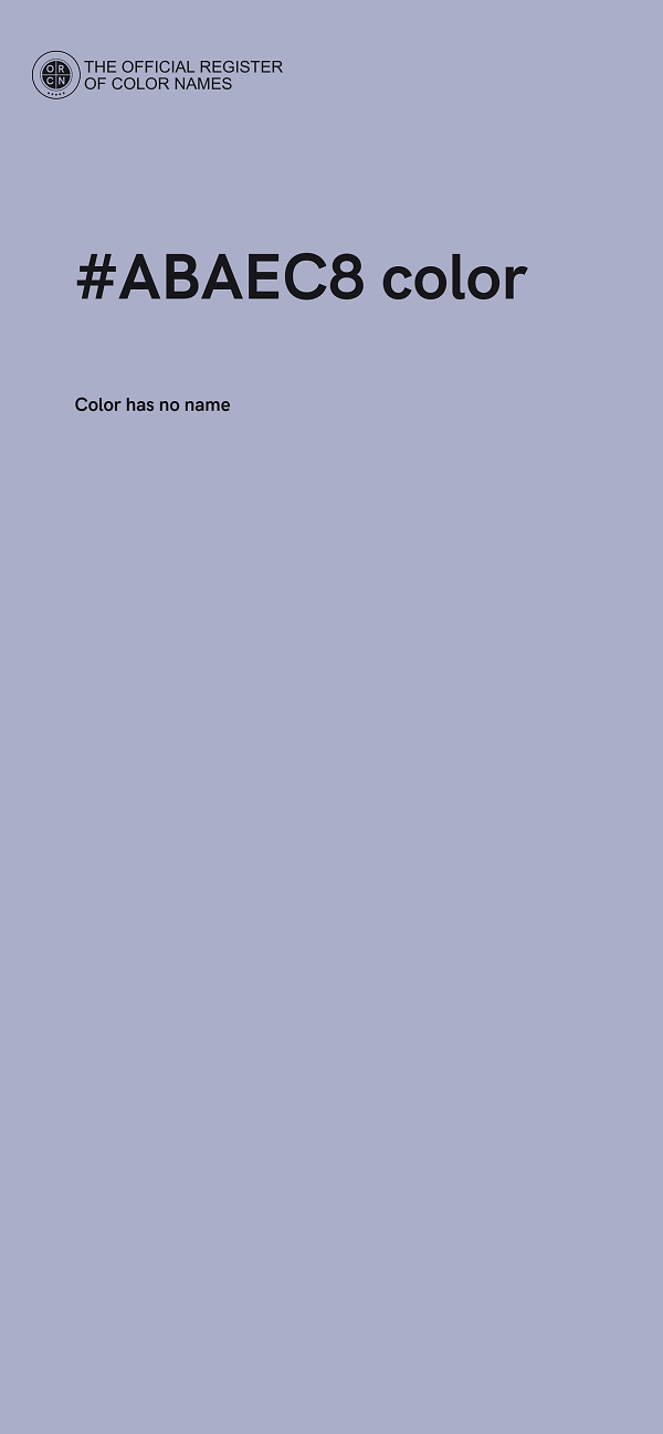 #ABAEC8 color image