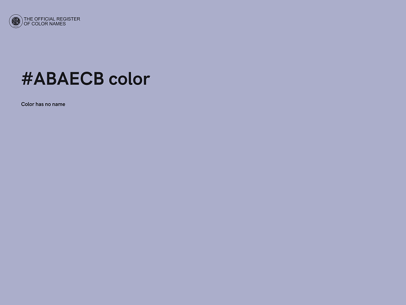 #ABAECB color image