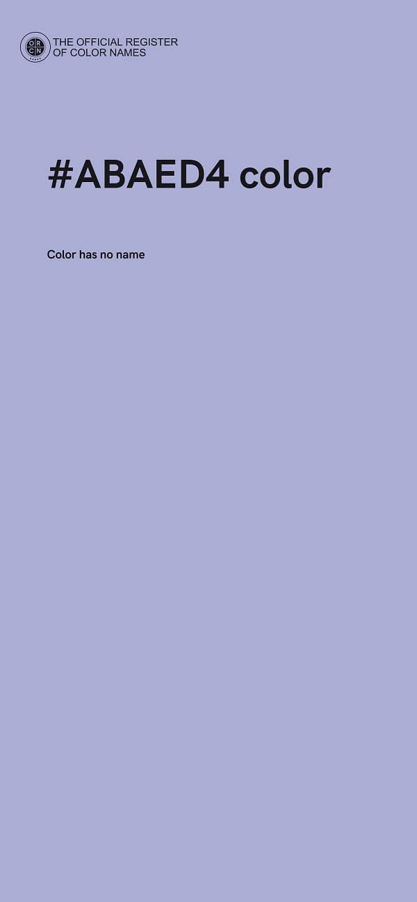 #ABAED4 color image