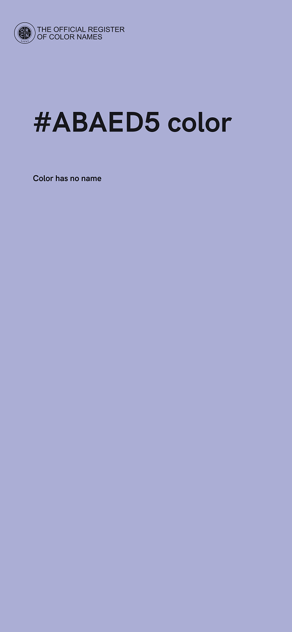 #ABAED5 color image