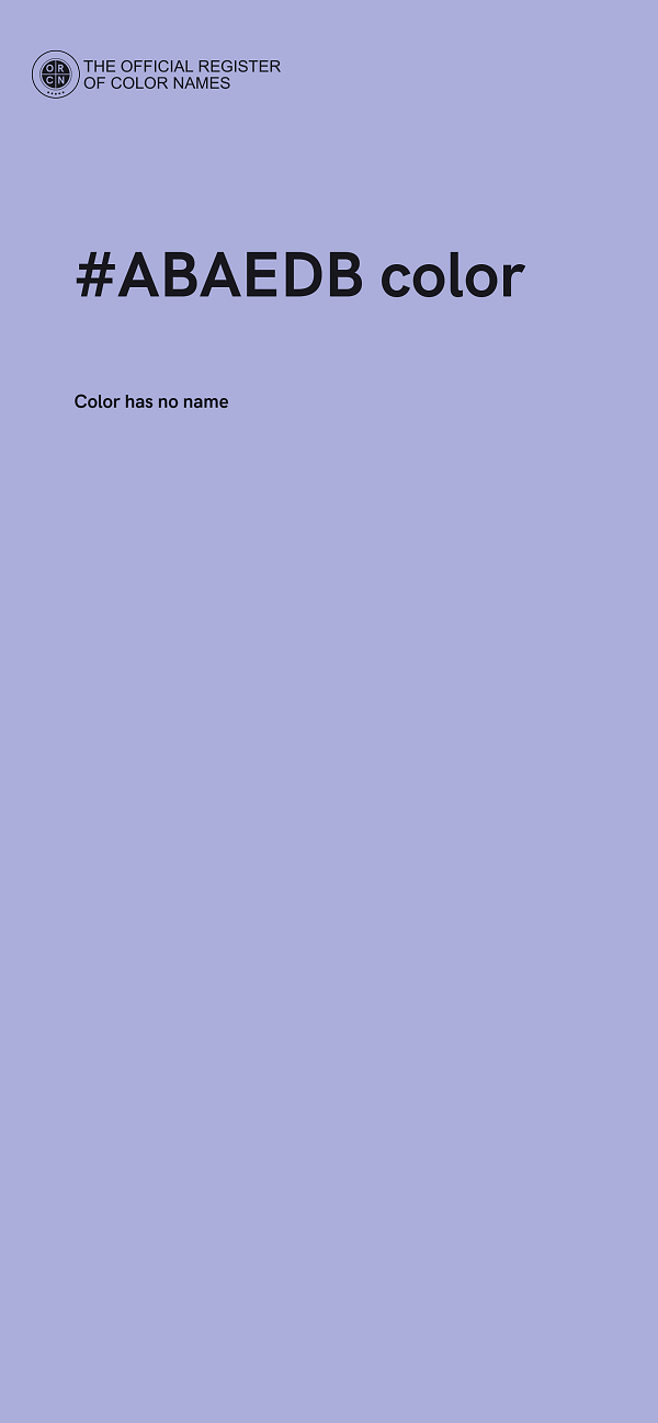 #ABAEDB color image