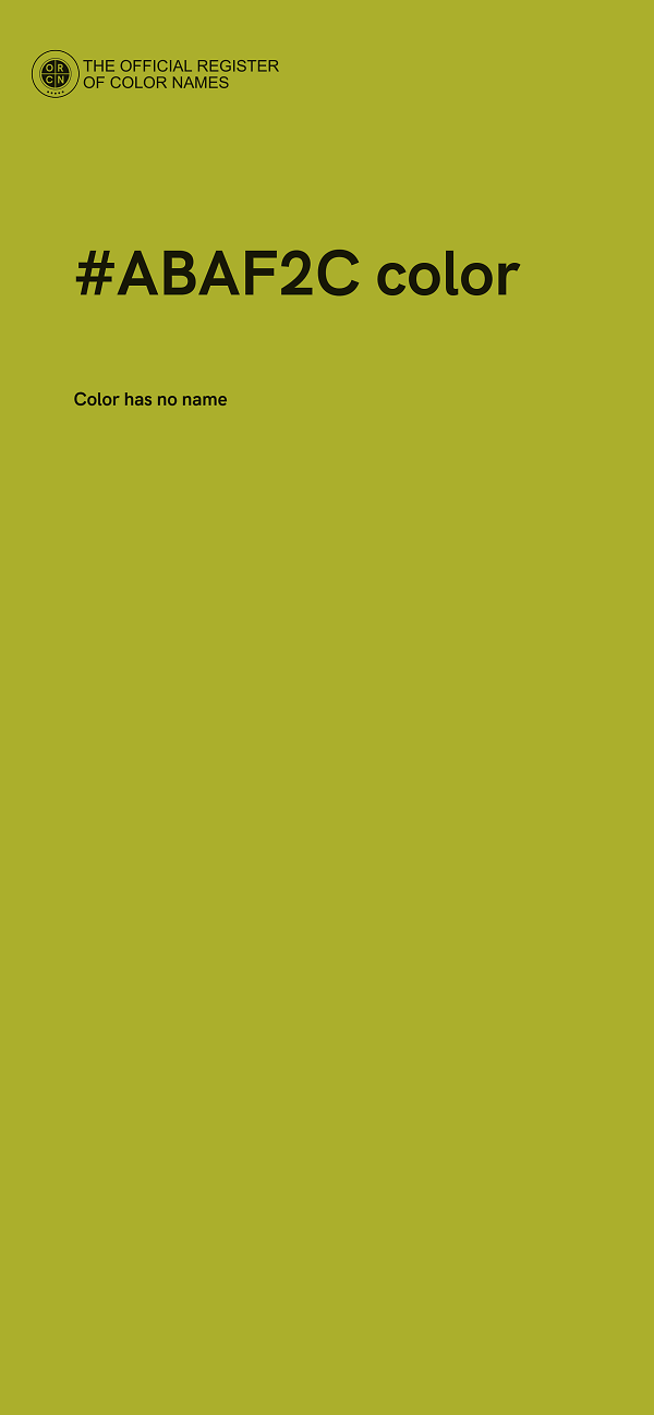 #ABAF2C color image