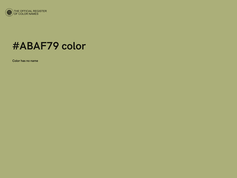 #ABAF79 color image