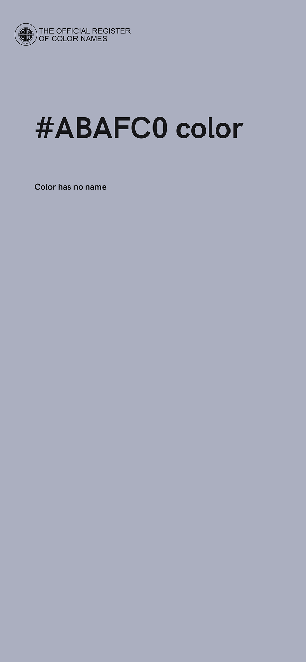 #ABAFC0 color image