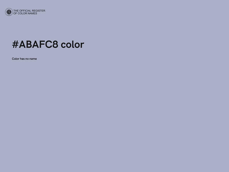 #ABAFC8 color image