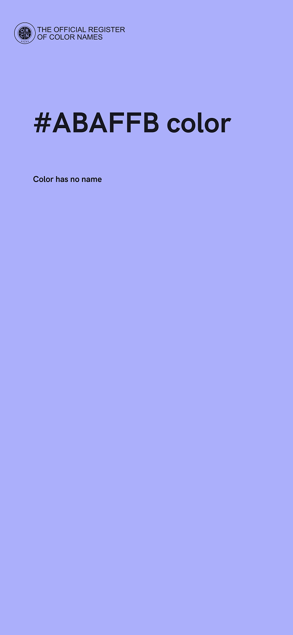 #ABAFFB color image
