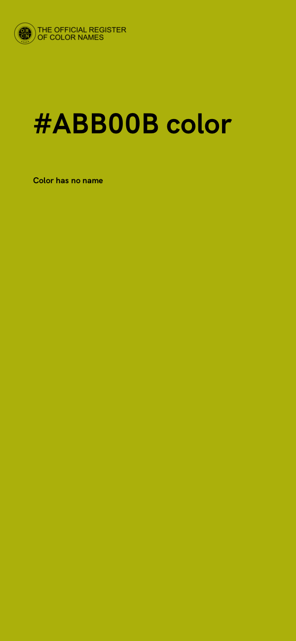 #ABB00B color image