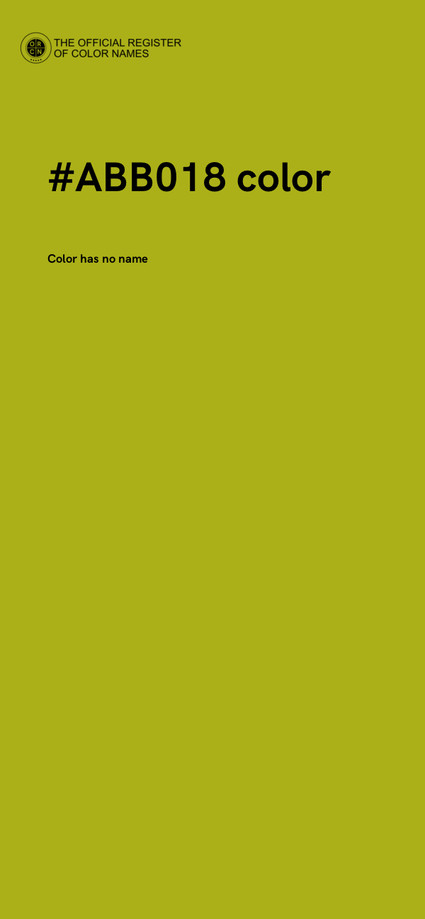 #ABB018 color image