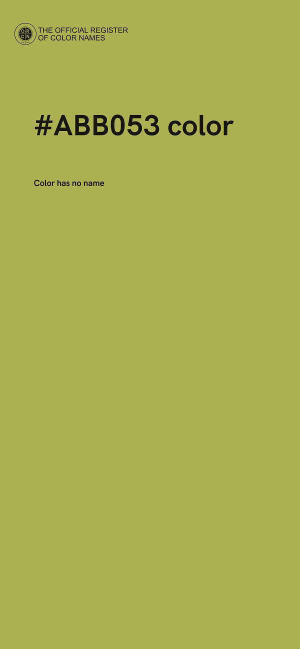 #ABB053 color image