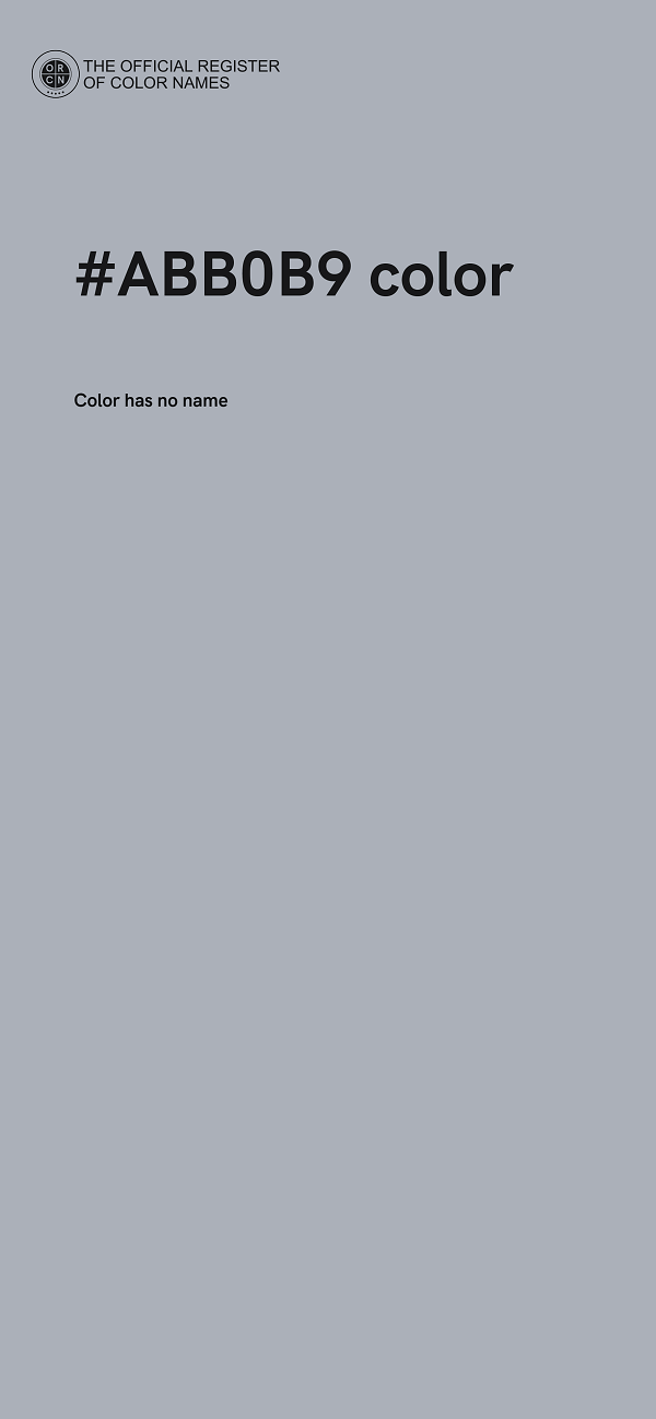 #ABB0B9 color image