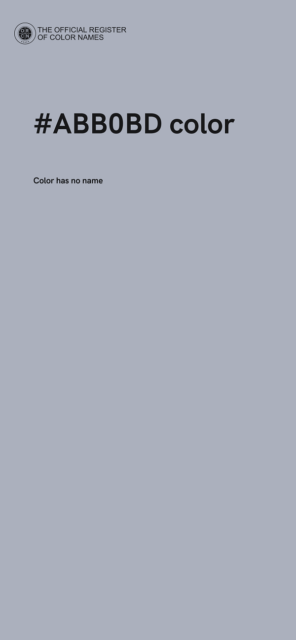 #ABB0BD color image