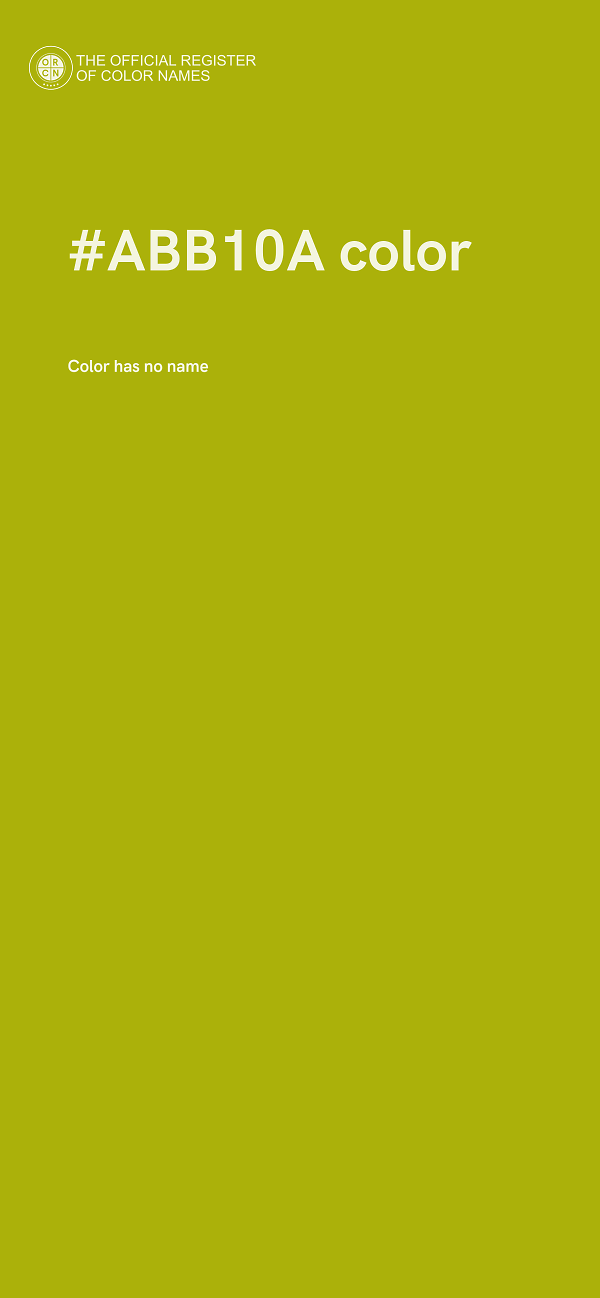 #ABB10A color image