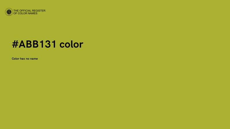 #ABB131 color image