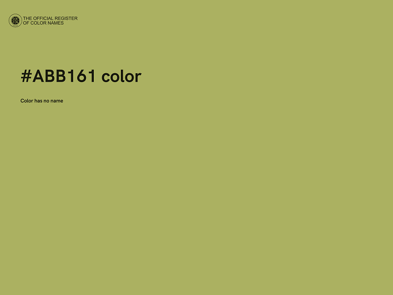 #ABB161 color image