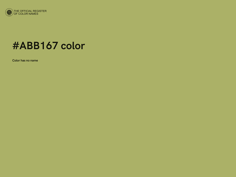 #ABB167 color image