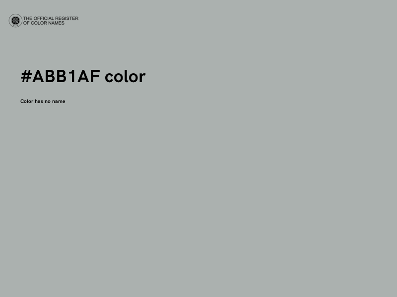 #ABB1AF color image