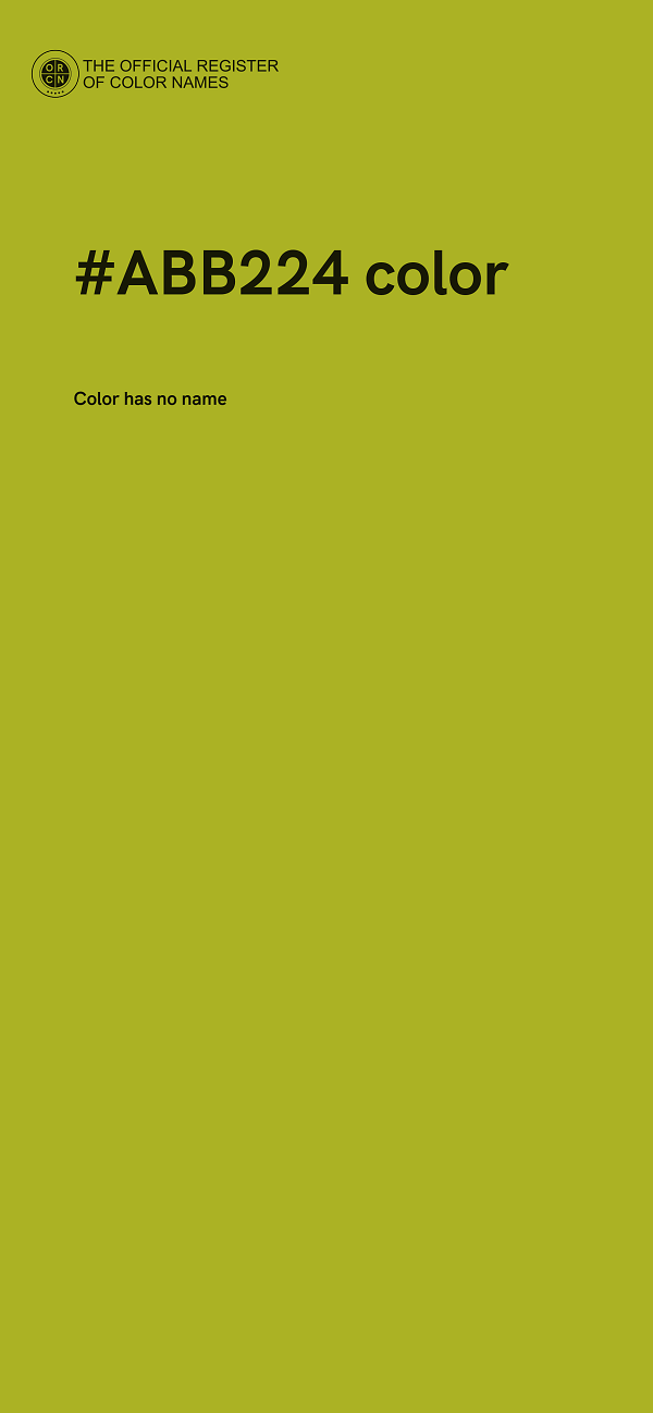 #ABB224 color image